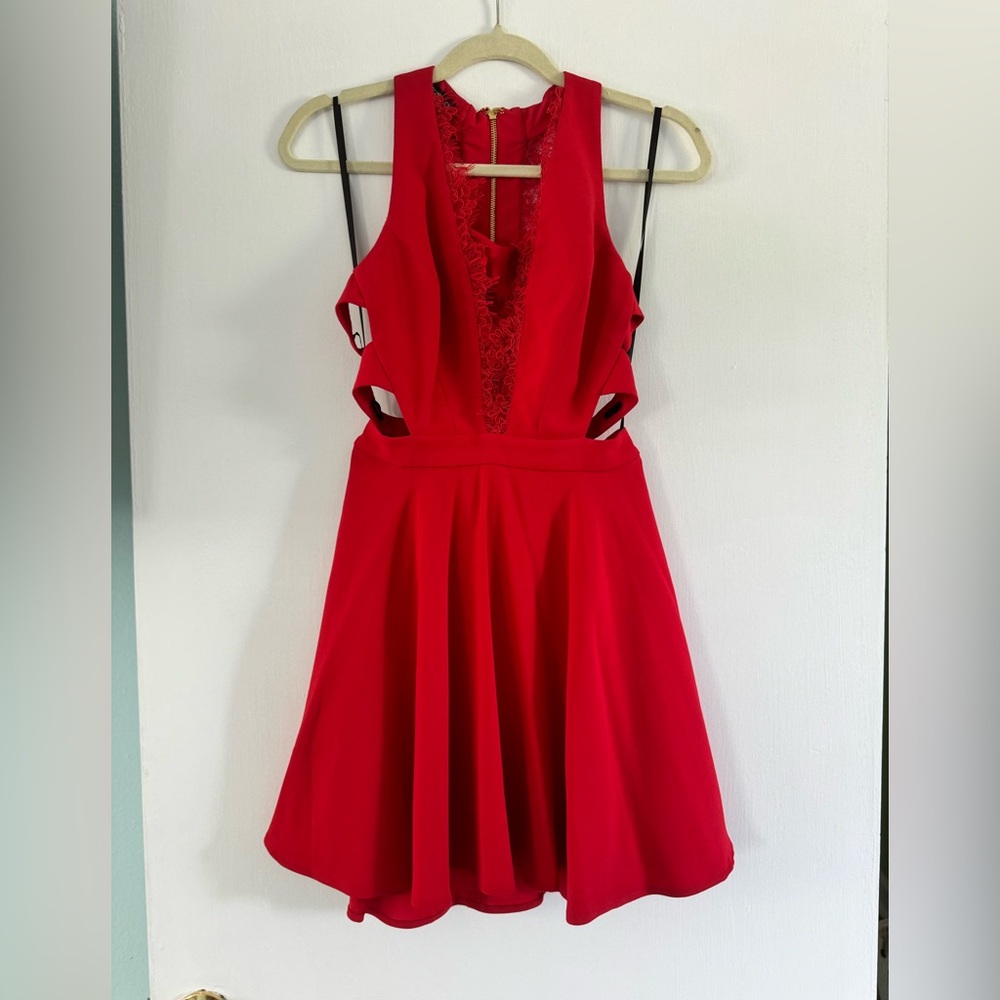 Red dress size 6, only worn once